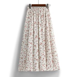 French Floral Midi Skirt